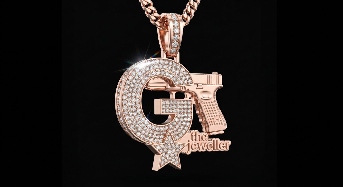 Rose Gold G Pendant