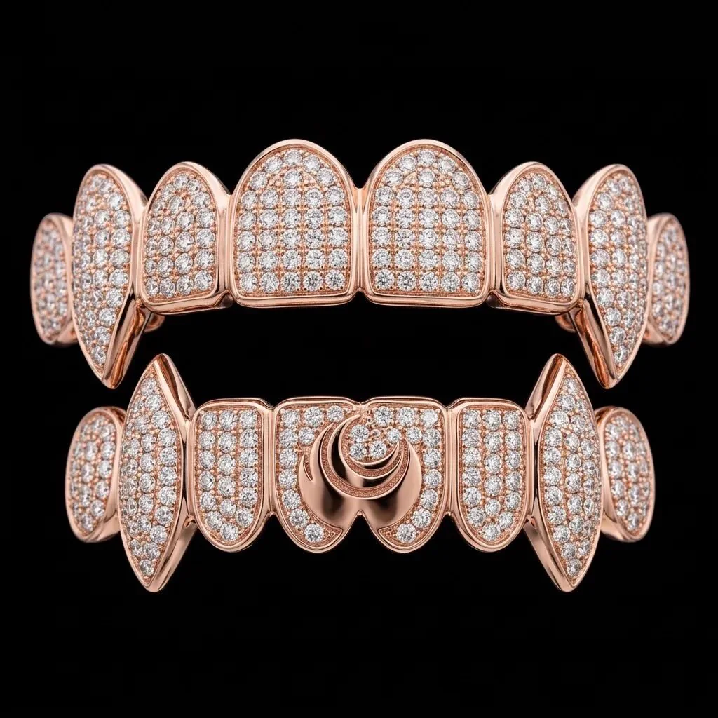 Rose Gold VVS Grillz