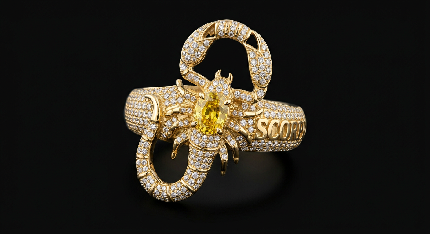 Scorpio Signet Ring